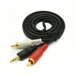 Cable RCA a Audio 3.5mm Tipo Y