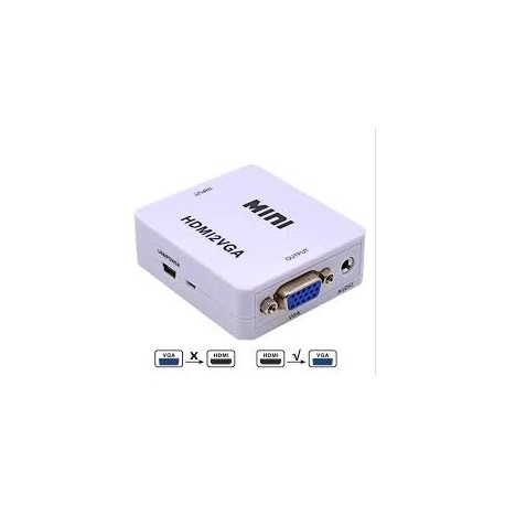 Convertidor VGA a HDMI Blanco