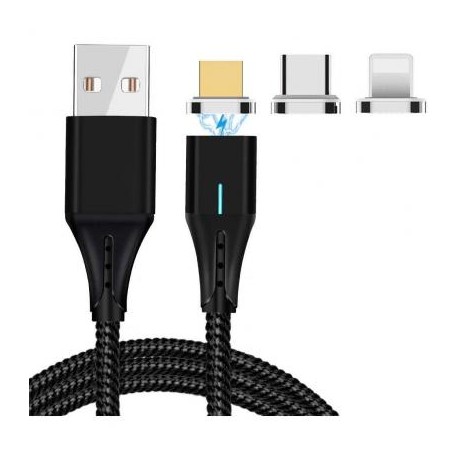 Cable Magnetico Micro USB a USB para Celulares y Tablet