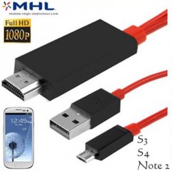Cable MHL a HDMI para Samsung Galaxy S3, S4, S5, Note 3, 4 Tab 3