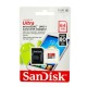 Memoria MicroSD SanDisk de 64 GB Clase 10 + Adaptador SD