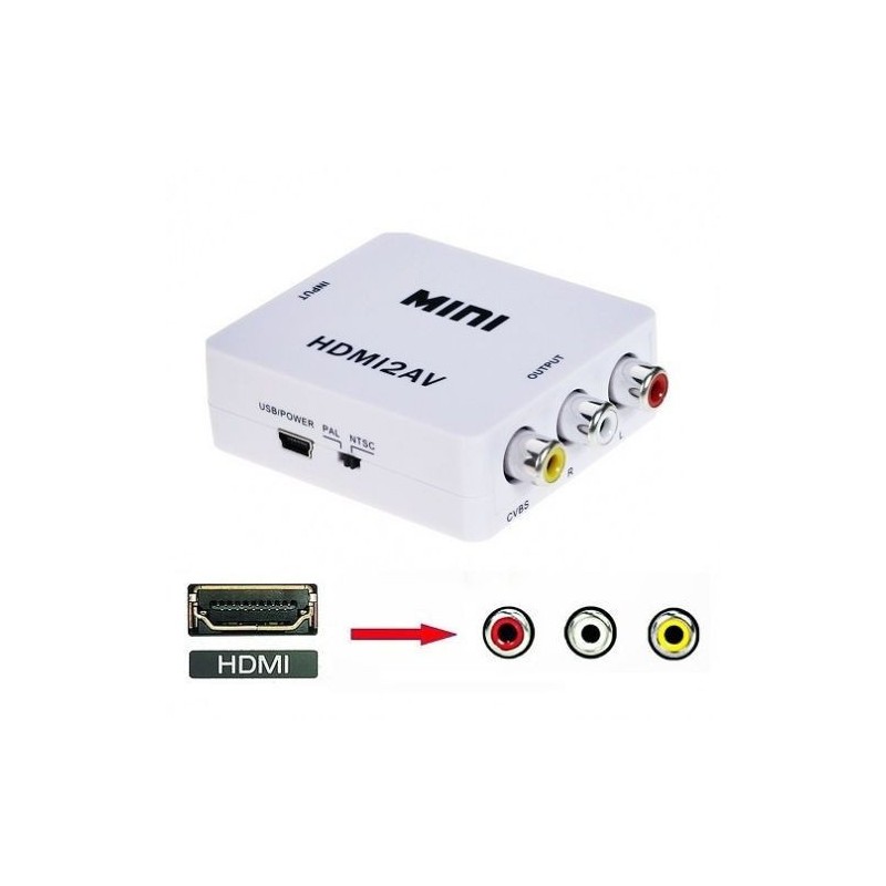 Pasar de on sale rca a hdmi
