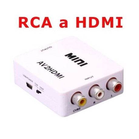 Convertidor RCA Audio y Video a HDMI