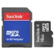 Memoria MicroSD SanDisk de 16GB Clase 4 + Adaptador SD